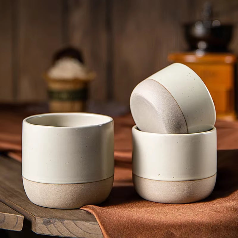 Vintage Coffee Mug 100Ml 180Ml 230Ml Ceramics Tea Cup Japanese-Style Cafes Drinkware Stoneware Espresso for Restaurants Hotels