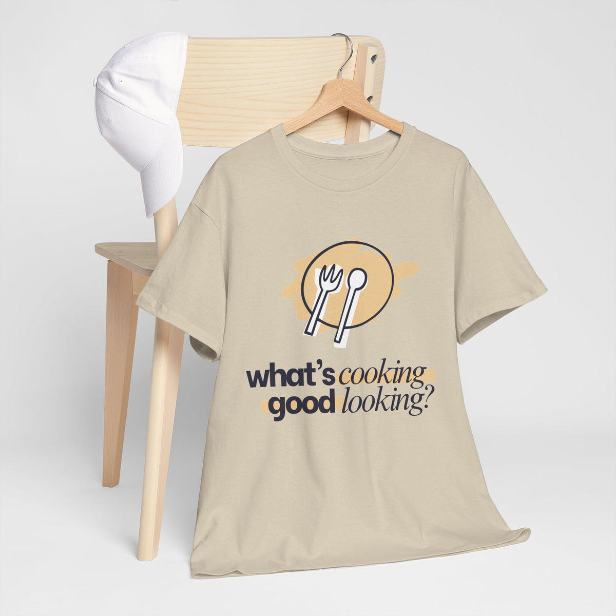 Yummy Tummy What's Cooking Graphic T-Shirt — 10 Colors, S-5XL