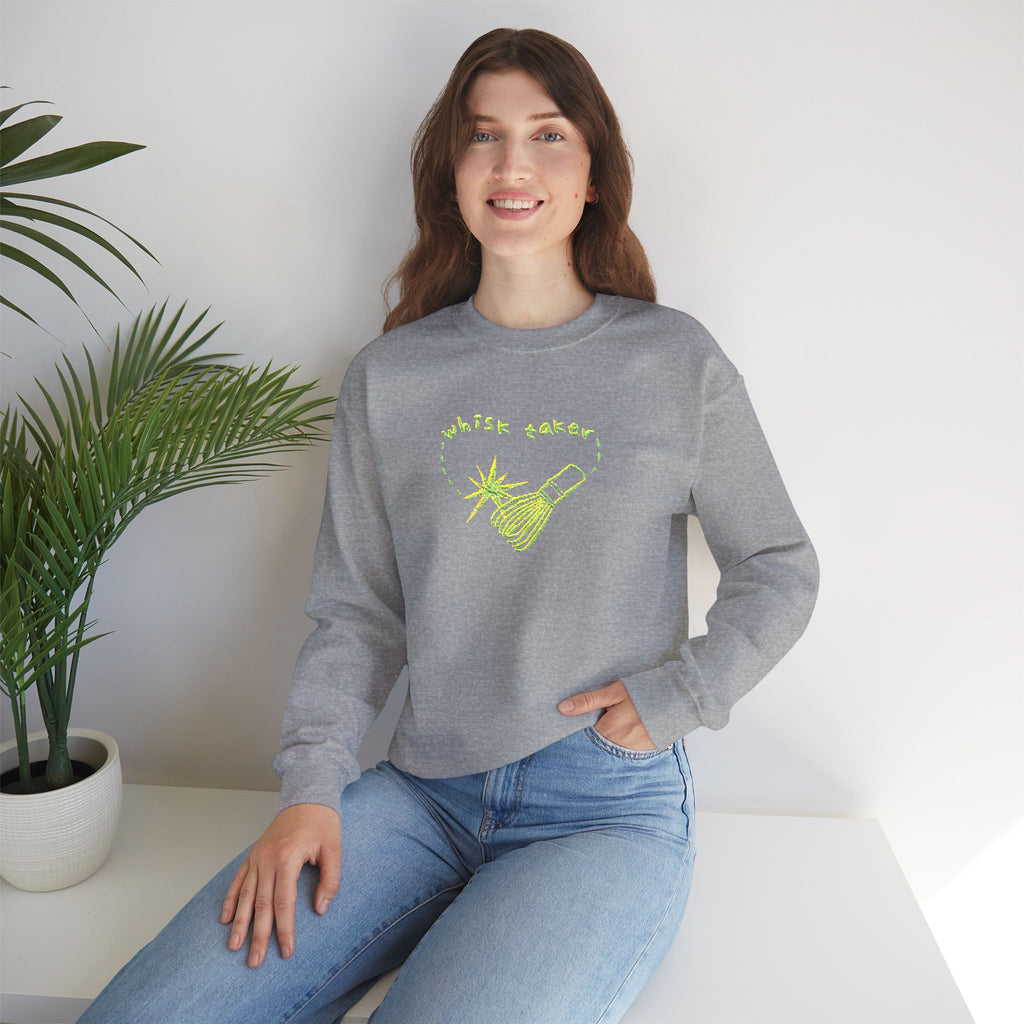 Yummy Tummy Whisk Taker Matcha Crewneck Sweatshirt — 14 Colors, S-5XL