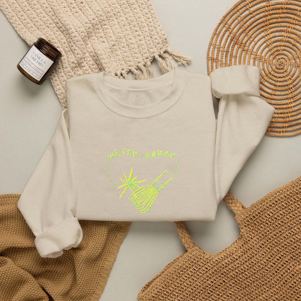 Yummy Tummy Whisk Taker Matcha Crewneck Sweatshirt — 14 Colors, S-5XL