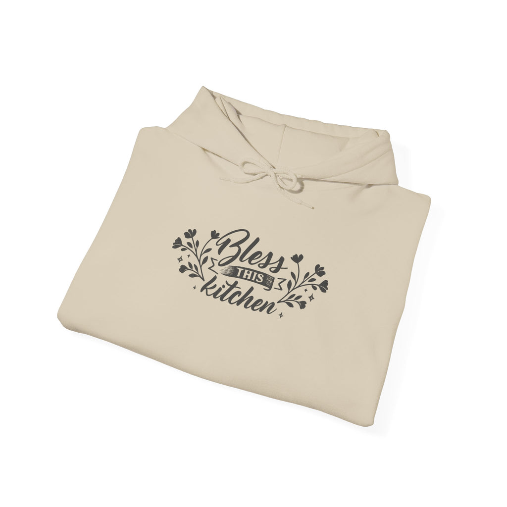 Bless This Kitchen Hoodie — Floral Home Cooking Sweatshirt