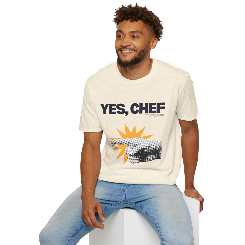 Yummy Tummy Yes Chef Graphic T-Shirt — Multi-color, S-XL