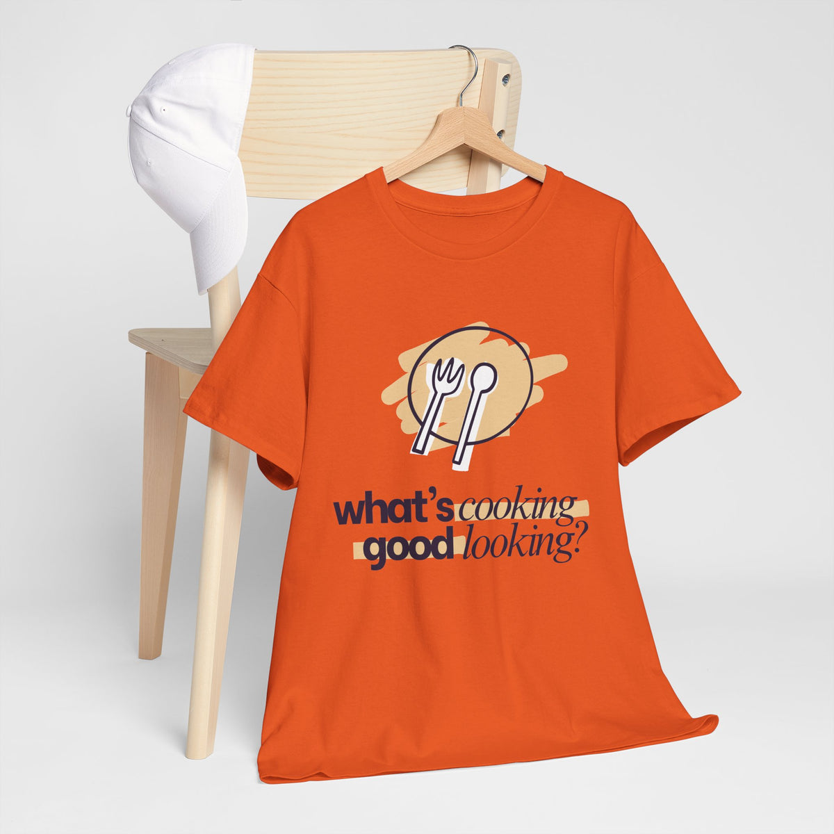 Yummy Tummy What's Cooking Graphic T-Shirt — 10 Colors, S-5XL