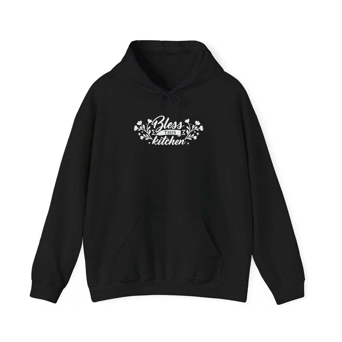 Bless This Kitchen Hoodie — Floral Home Cooking Sweatshirt