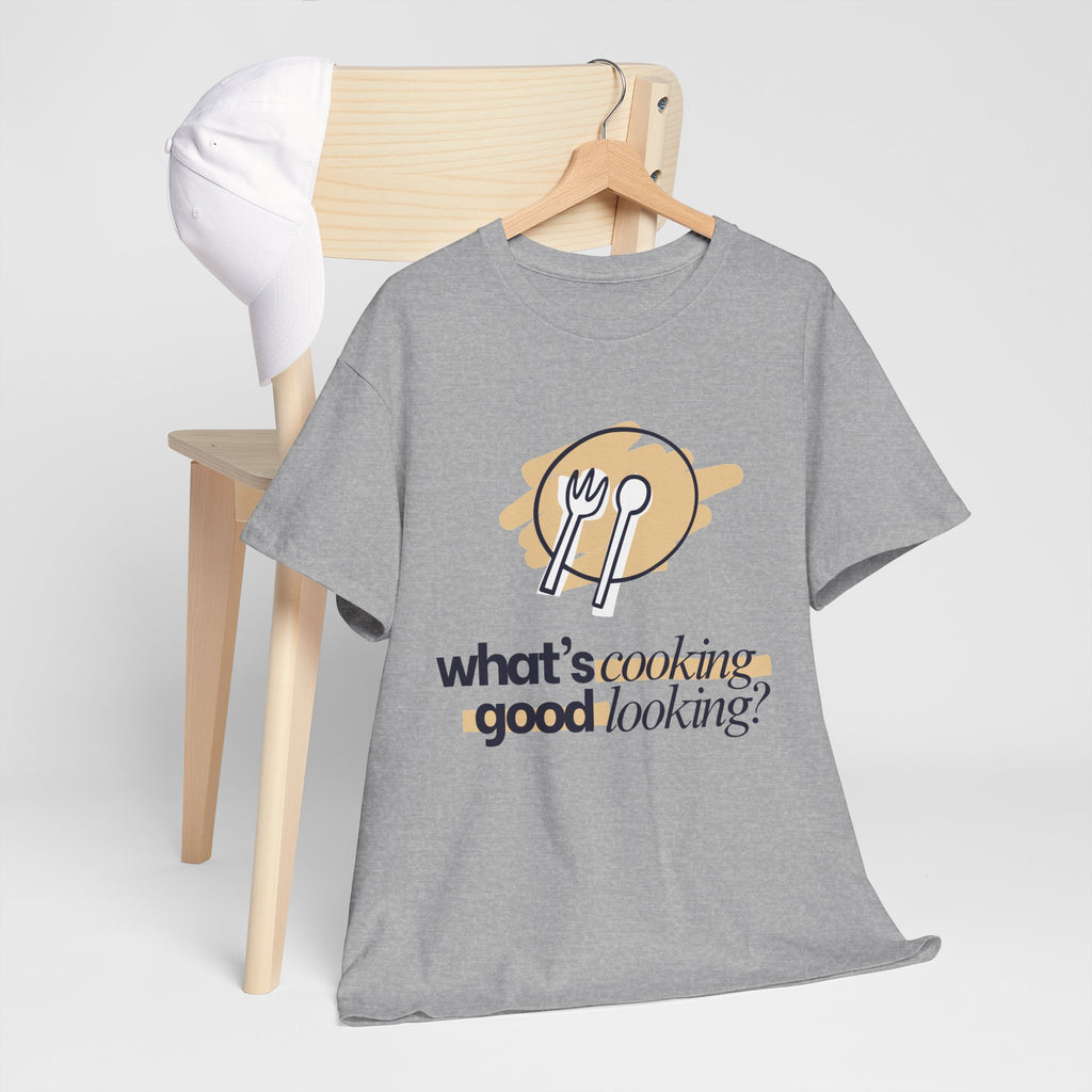 Yummy Tummy What's Cooking Graphic T-Shirt — 10 Colors, S-5XL