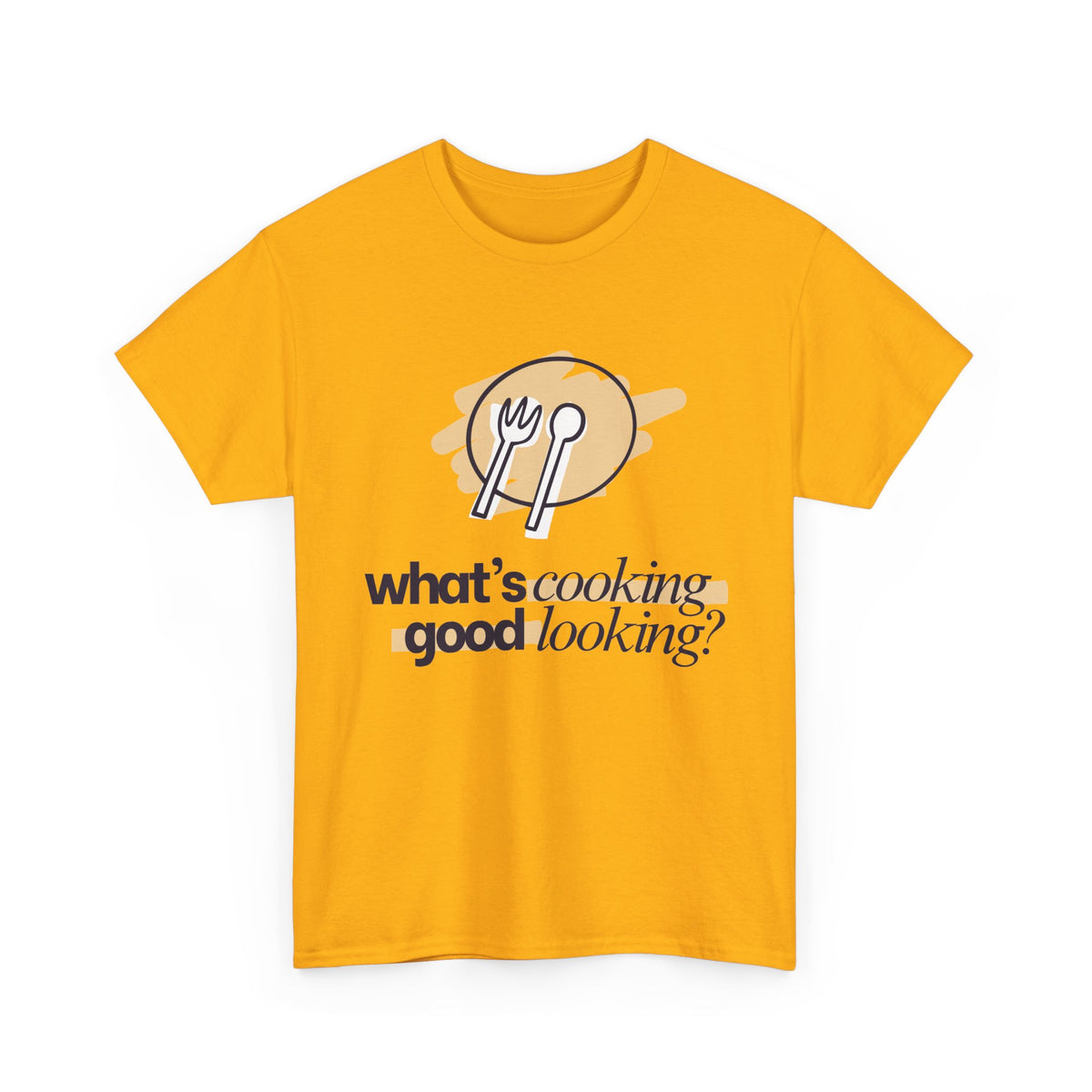 Yummy Tummy What's Cooking Graphic T-Shirt — 10 Colors, S-5XL