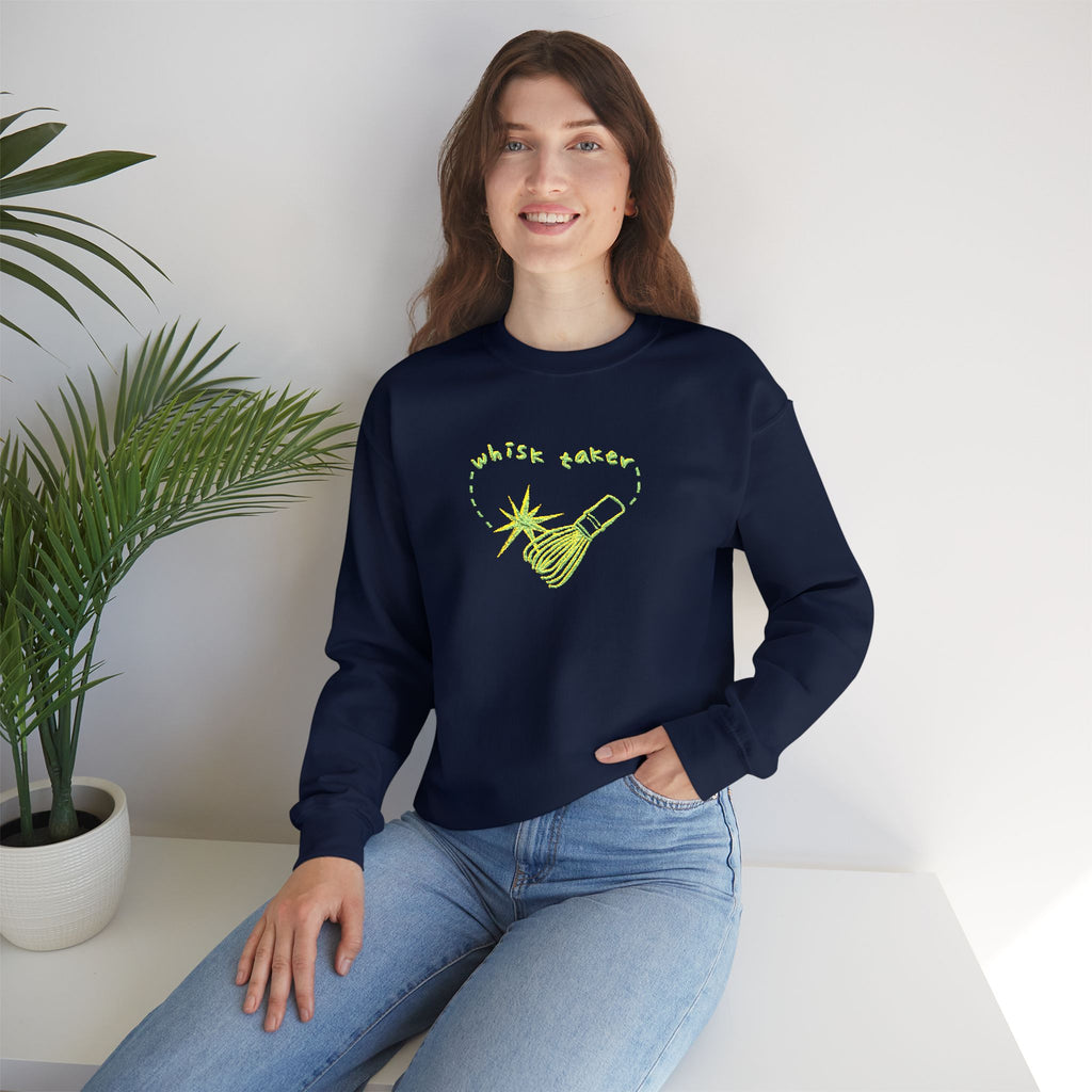 Yummy Tummy Whisk Taker Matcha Crewneck Sweatshirt — 14 Colors, S-5XL