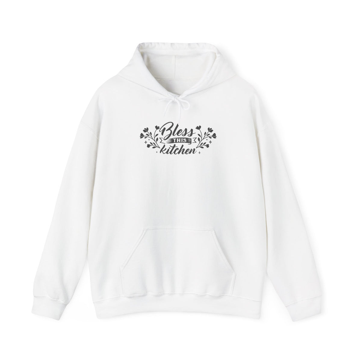 Bless This Kitchen Hoodie — Floral Home Cooking Sweatshirt