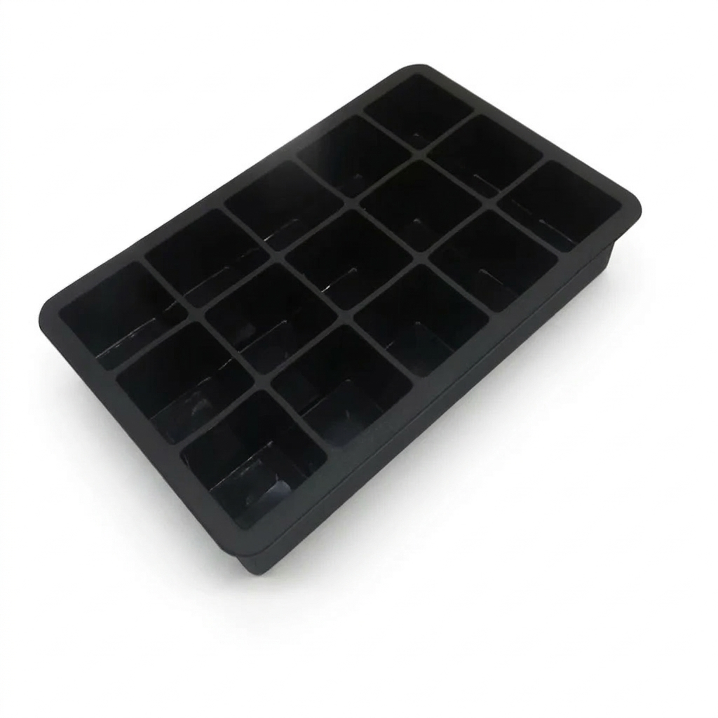 15-Grid Ice Cube Tray – Large Silicone Mold for Whiskey & Cocktails
