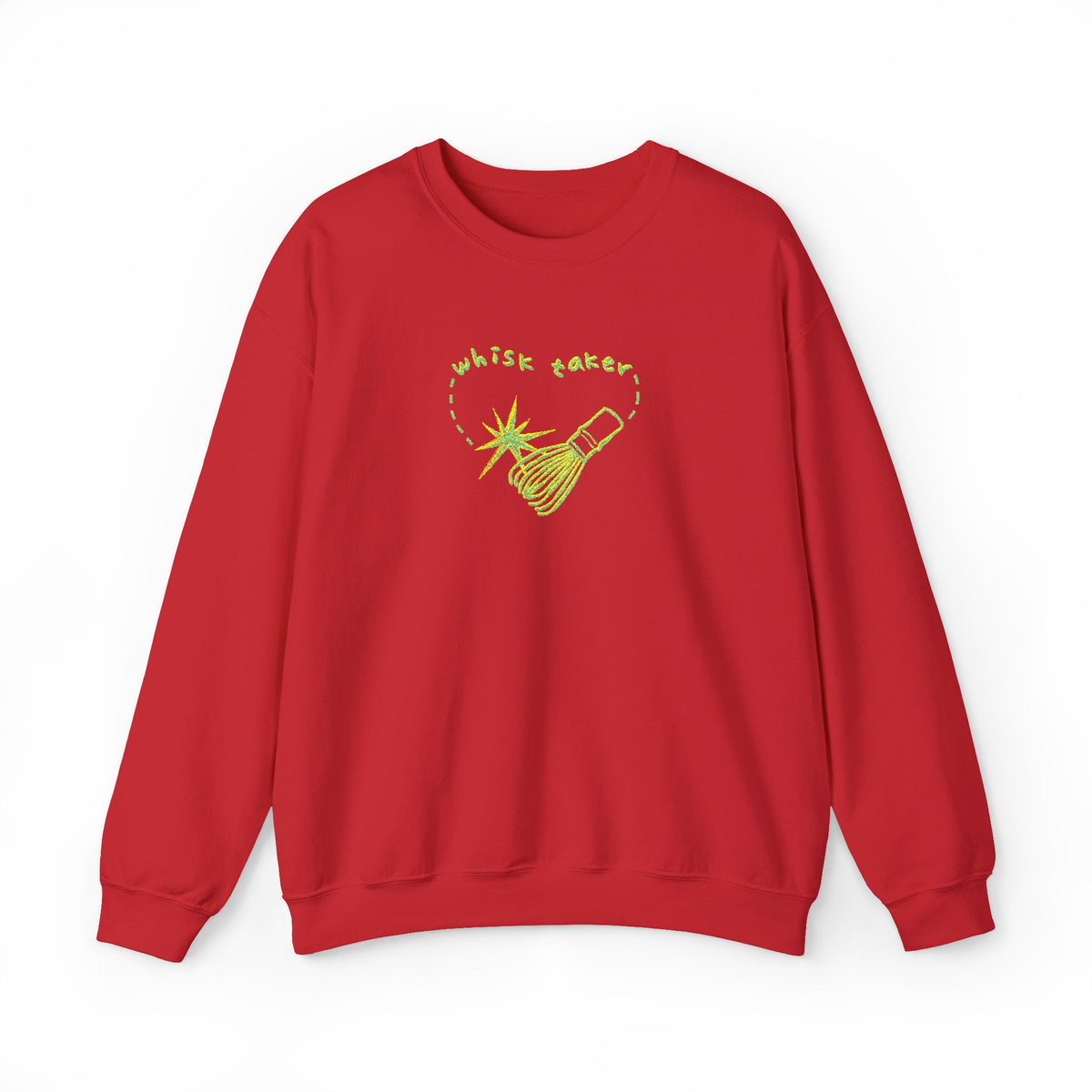 Yummy Tummy Whisk Taker Matcha Crewneck Sweatshirt — 14 Colors, S-5XL