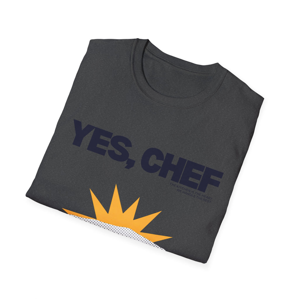 Yummy Tummy Yes Chef Graphic T-Shirt — Multi-color, S-XL