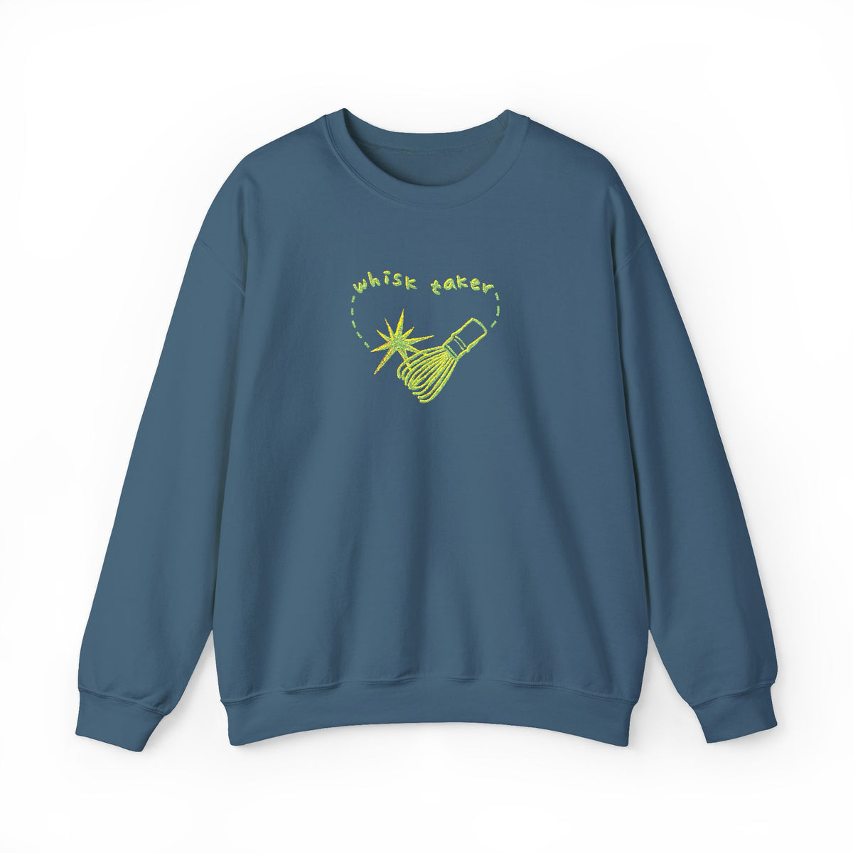 Yummy Tummy Whisk Taker Matcha Crewneck Sweatshirt — 14 Colors, S-5XL