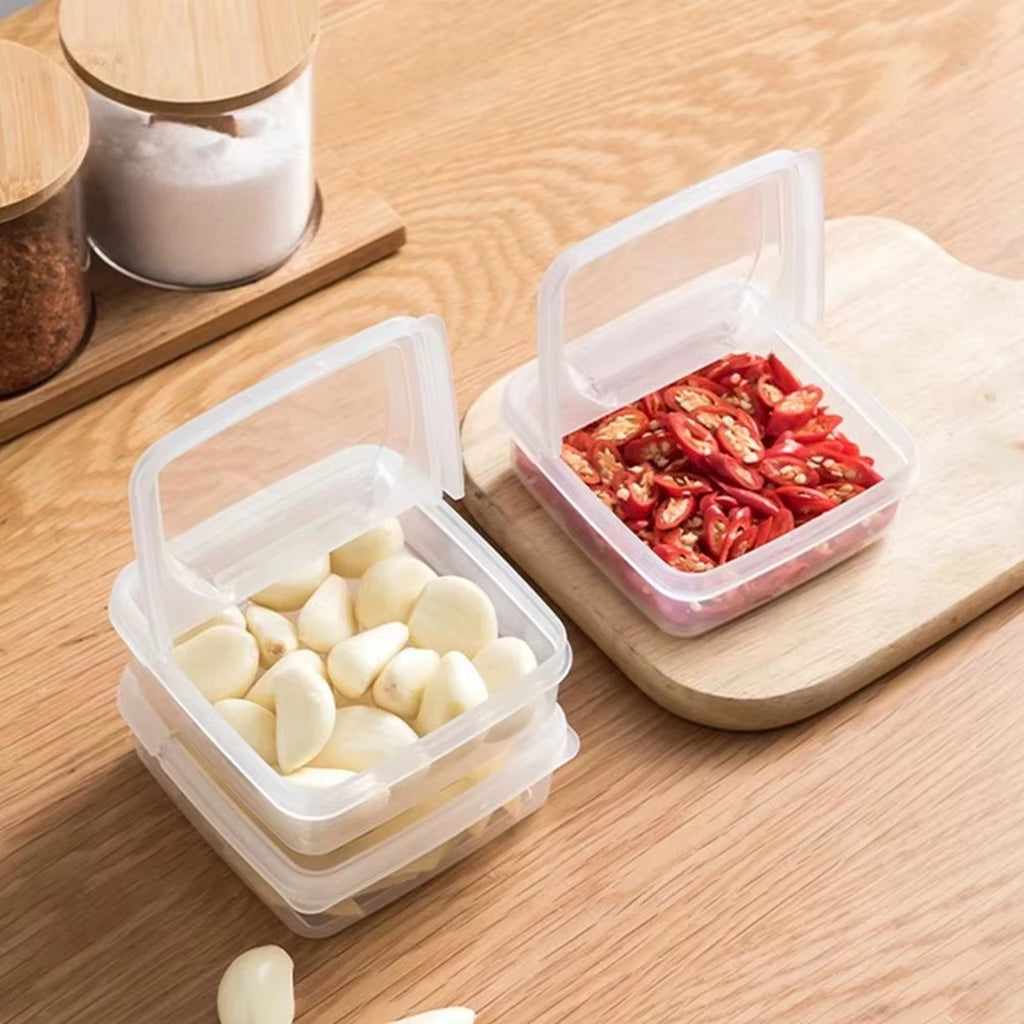 2Pcs Butter Cheese Storage Box Transparent Cheese Box Refrigerator Kitchen Fruit Vegetable Fresh-Keeping Organizer Storage Box