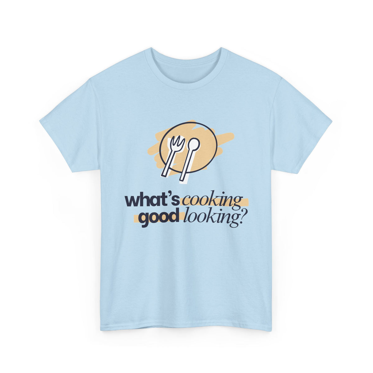 Yummy Tummy What's Cooking Graphic T-Shirt — 10 Colors, S-5XL