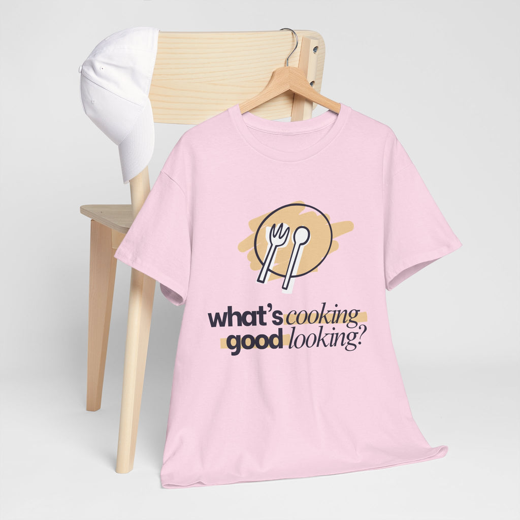 Yummy Tummy What's Cooking Graphic T-Shirt — 10 Colors, S-5XL