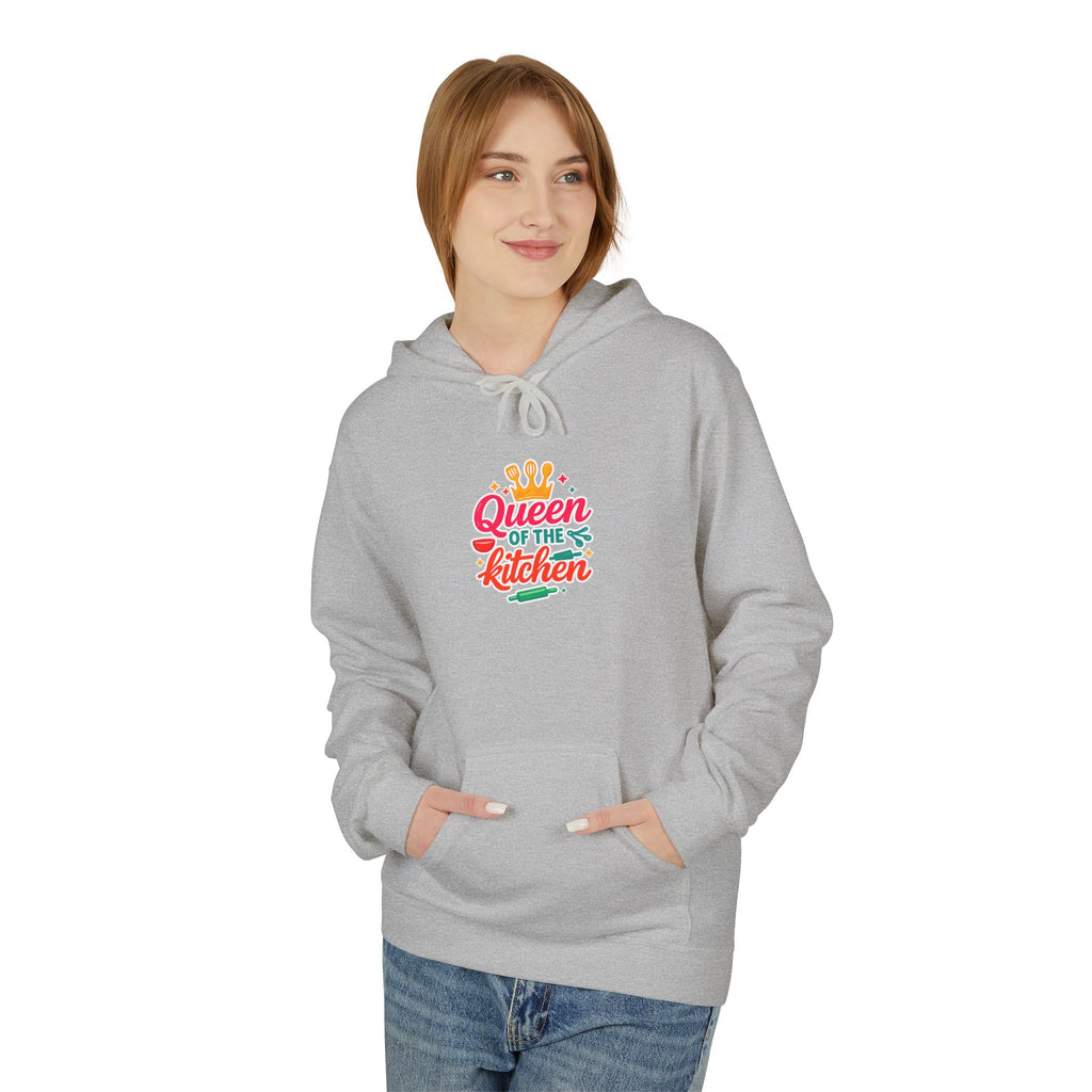 Kitchen Queen Hoodie — "Queen of the Kitchen" Colorful Crown Graphic