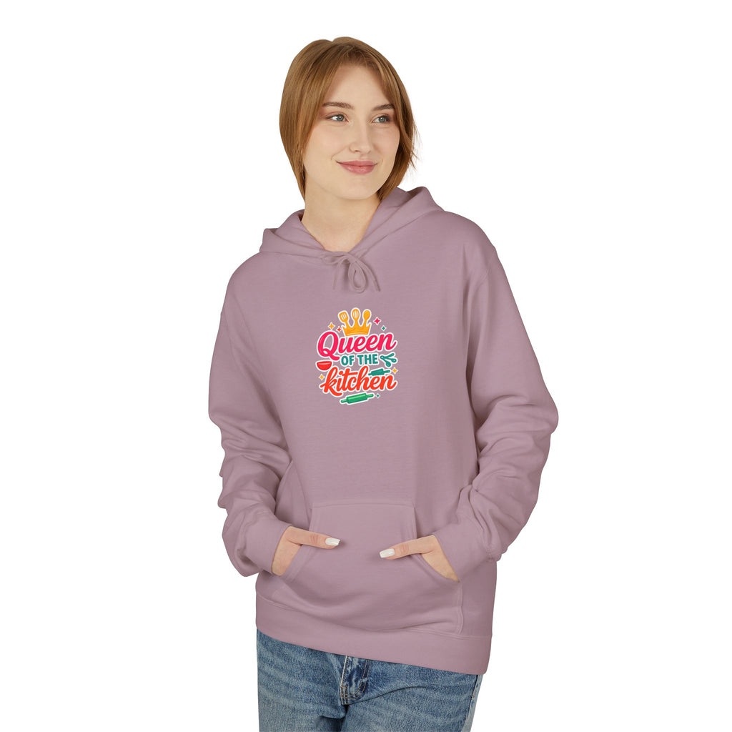 Kitchen Queen Hoodie — "Queen of the Kitchen" Colorful Crown Graphic