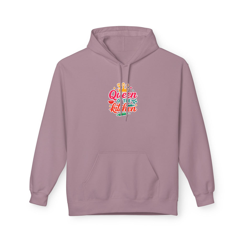 Kitchen Queen Hoodie — "Queen of the Kitchen" Colorful Crown Graphic