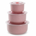 3-Piece Food Storage Container Set – Leak-Resistant Microwave Lids