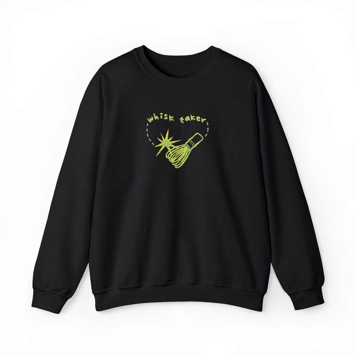 Yummy Tummy Whisk Taker Matcha Crewneck Sweatshirt — 14 Colors, S-5XL