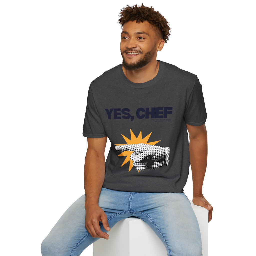 Yummy Tummy Yes Chef Graphic T-Shirt — Multi-color, S-XL