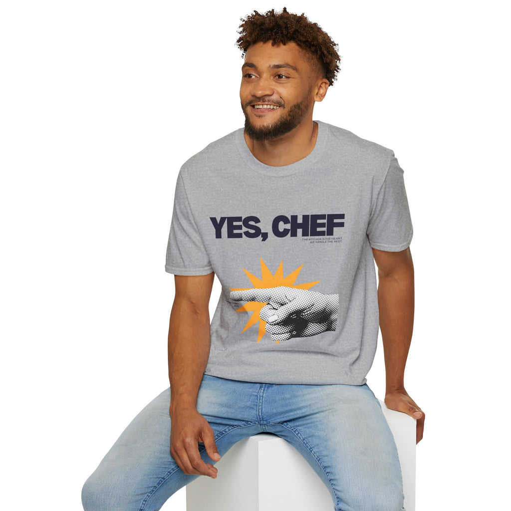 Yummy Tummy Yes Chef Graphic T-Shirt — Multi-color, S-XL