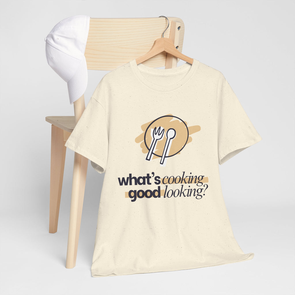 Yummy Tummy What's Cooking Graphic T-Shirt — 10 Colors, S-5XL