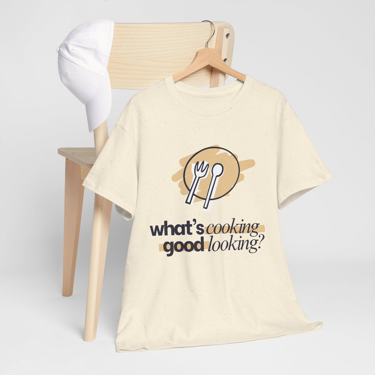 Yummy Tummy What's Cooking Graphic T-Shirt — 10 Colors, S-5XL