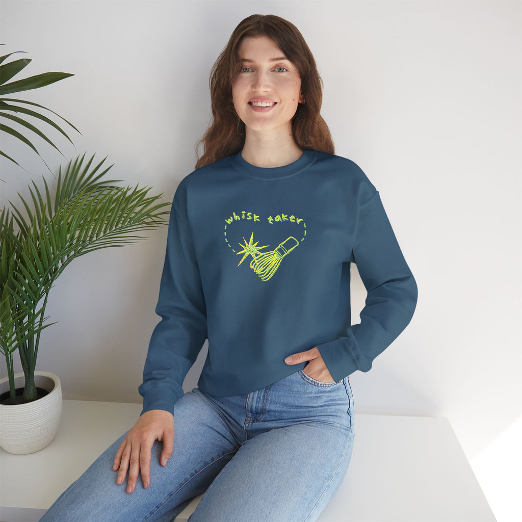 Yummy Tummy Whisk Taker Matcha Crewneck Sweatshirt — 14 Colors, S-5XL