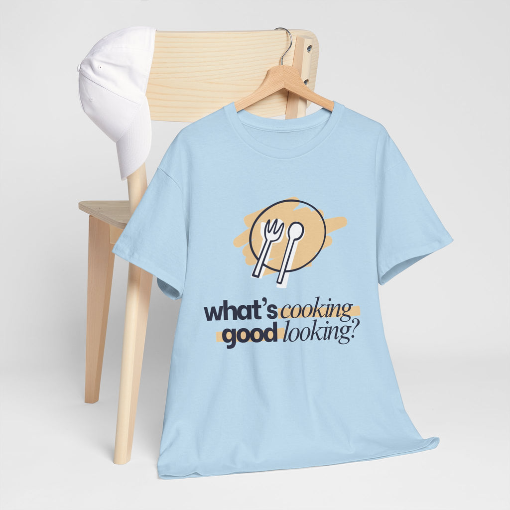 Yummy Tummy What's Cooking Graphic T-Shirt — 10 Colors, S-5XL