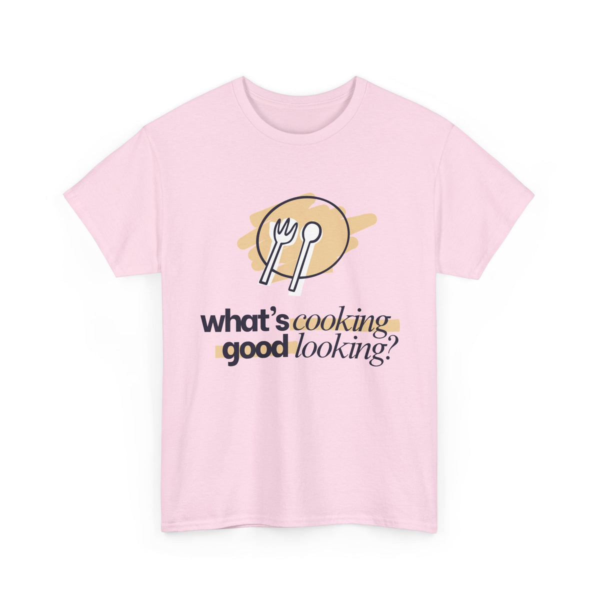 Yummy Tummy What's Cooking Graphic T-Shirt — 10 Colors, S-5XL