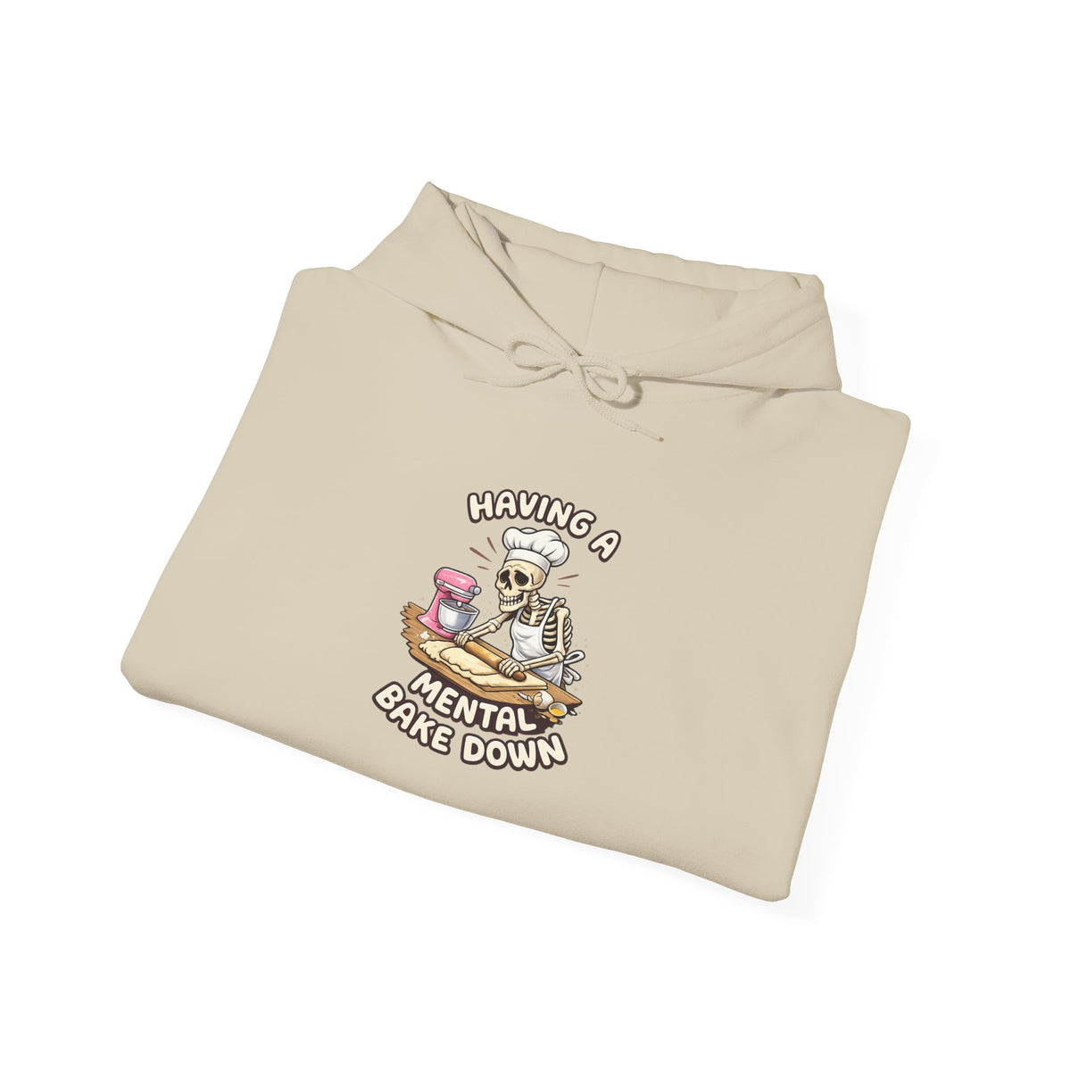 Hoodie — 'Taking a Mental Break Down' Cozy Graphic Pullover