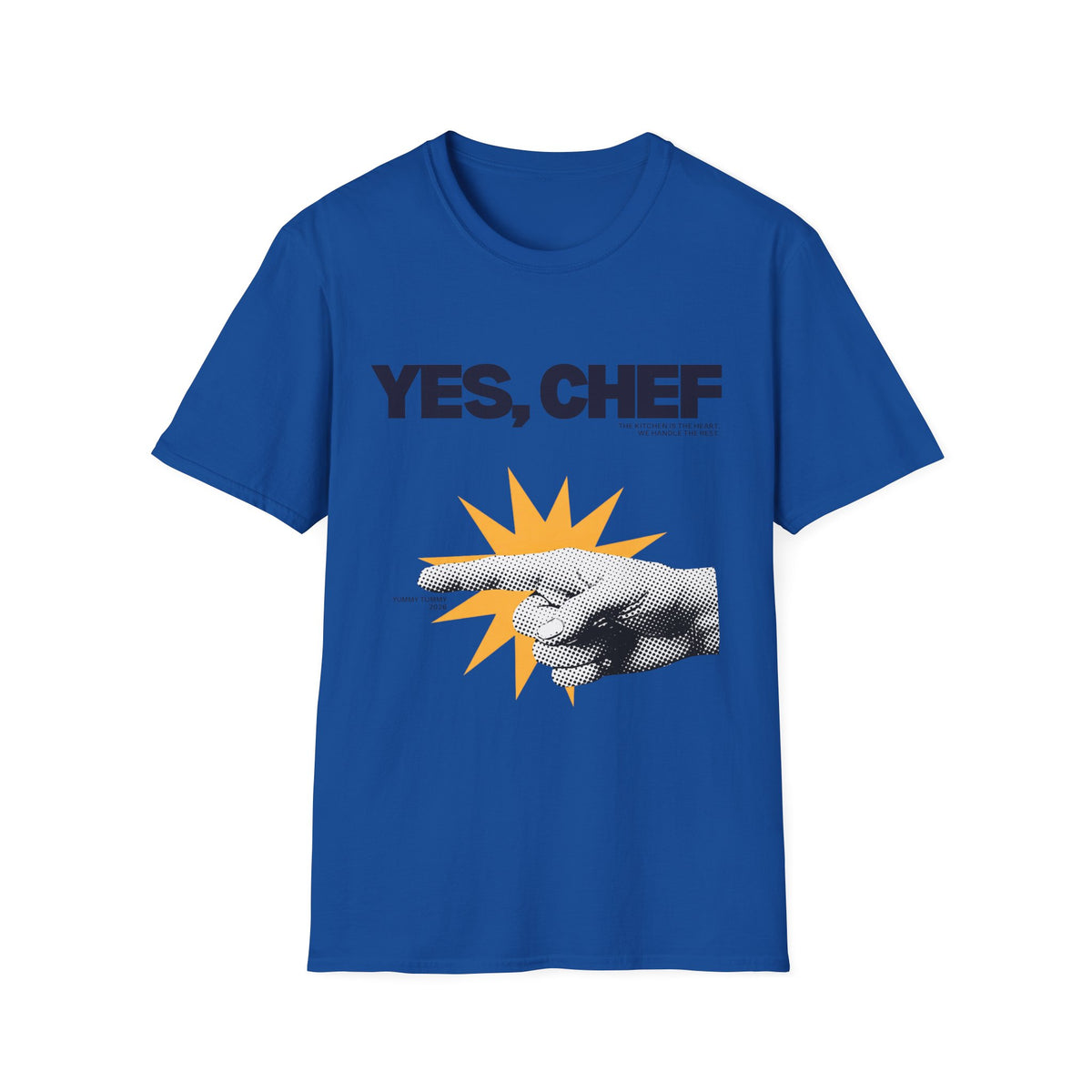 Yummy Tummy Yes Chef Graphic T-Shirt — Multi-color, S-XL