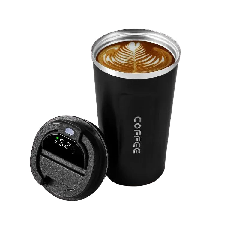 380/510Ml Thermos Coffee Mug Stainless Steel Coffee Cup Temperature Display Vacuum Flask Thermal Tumbler Insulated Water Bottle