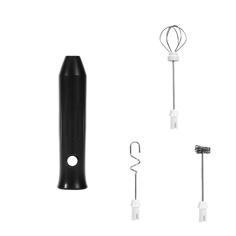 UPGRADED Electric Coffee Frother/Milk Whisk+Egg Beater MINI Food Blender USB Rechargeable Handheld Three Speeds Espresso Tools