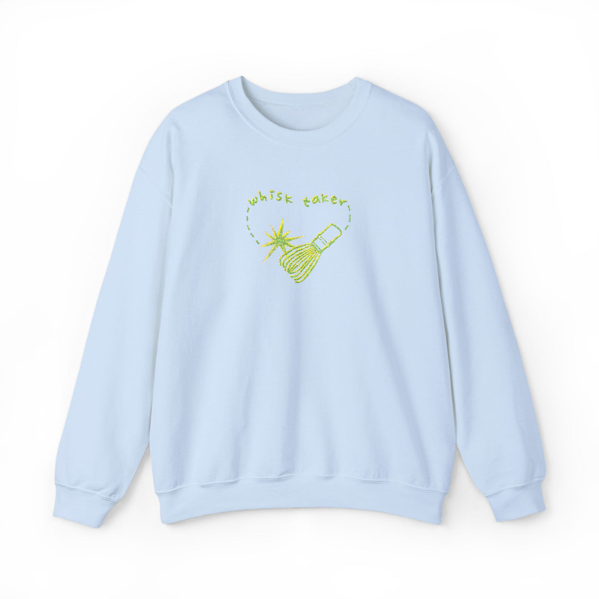 Yummy Tummy Whisk Taker Matcha Crewneck Sweatshirt — 14 Colors, S-5XL