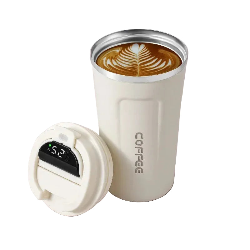 380/510Ml Thermos Coffee Mug Stainless Steel Coffee Cup Temperature Display Vacuum Flask Thermal Tumbler Insulated Water Bottle