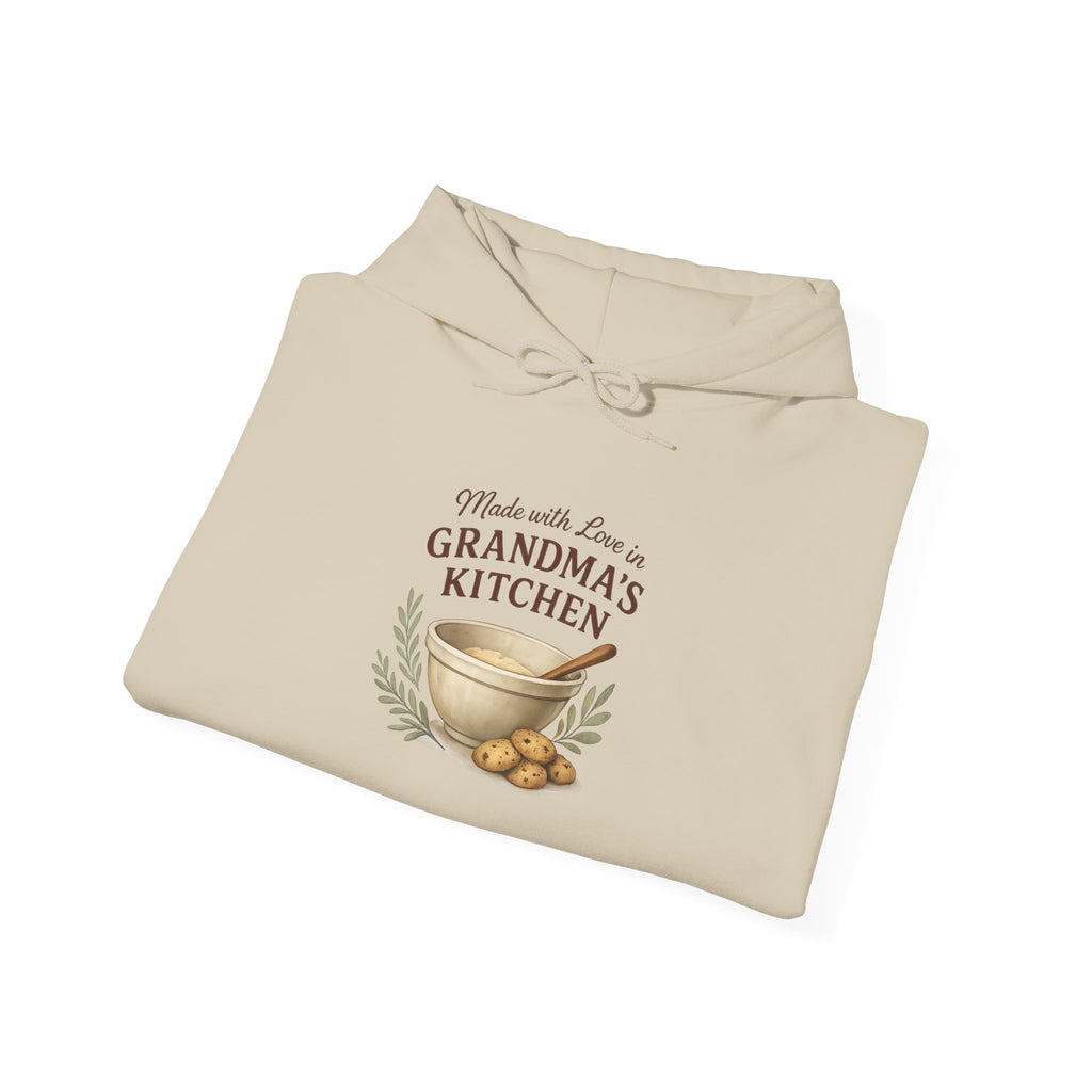 Grandma’s Kitchen Hoodie – "Made with Love in Grandma’s Kitchen" Cozy Sweatshirt