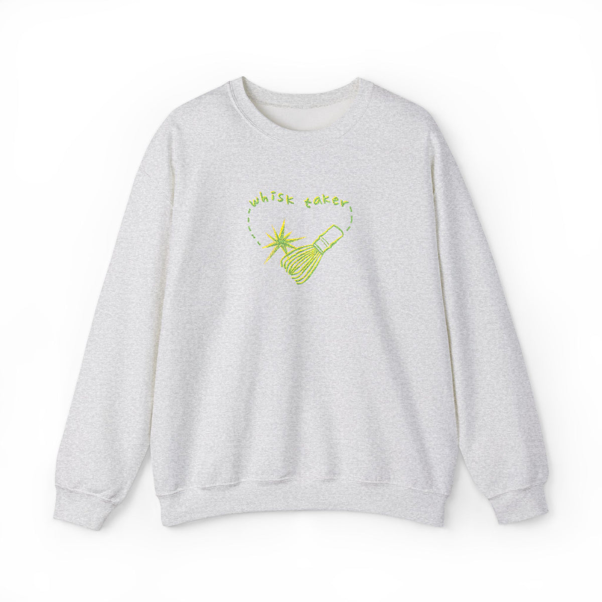 Yummy Tummy Whisk Taker Matcha Crewneck Sweatshirt — 14 Colors, S-5XL