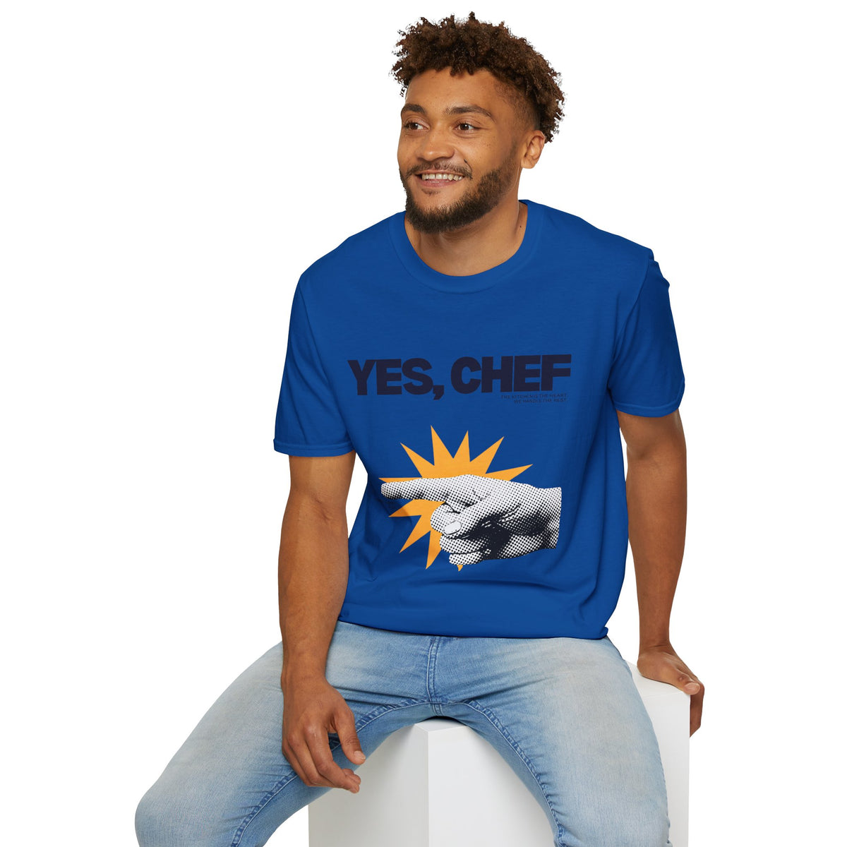 Yummy Tummy Yes Chef Graphic T-Shirt — Multi-color, S-XL