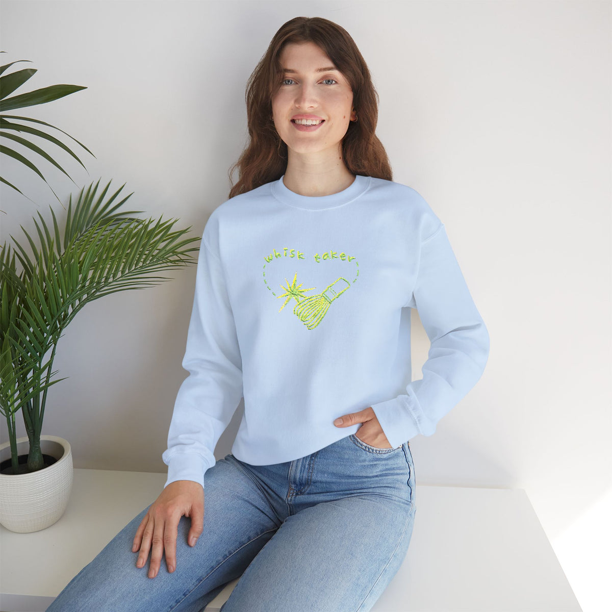 Yummy Tummy Whisk Taker Matcha Crewneck Sweatshirt — 14 Colors, S-5XL