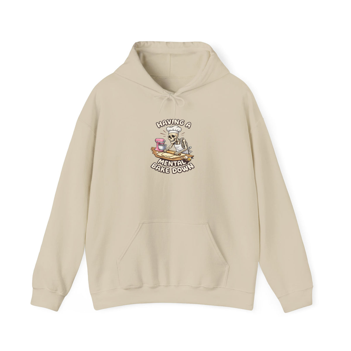 Hoodie — 'Taking a Mental Break Down' Cozy Graphic Pullover