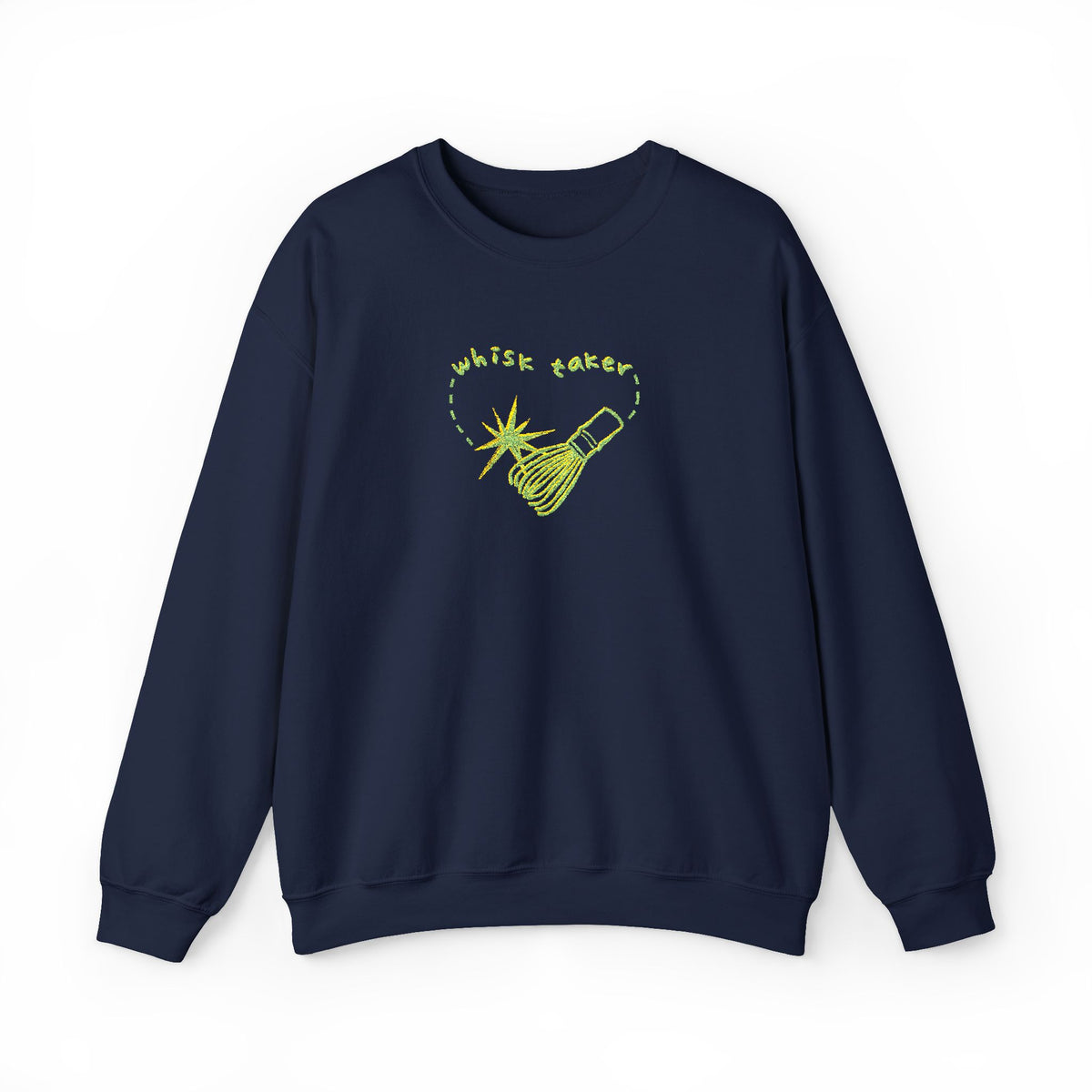 Yummy Tummy Whisk Taker Matcha Crewneck Sweatshirt — 14 Colors, S-5XL