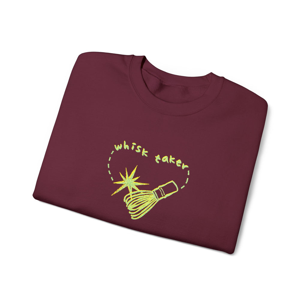 Yummy Tummy Whisk Taker Matcha Crewneck Sweatshirt — 14 Colors, S-5XL