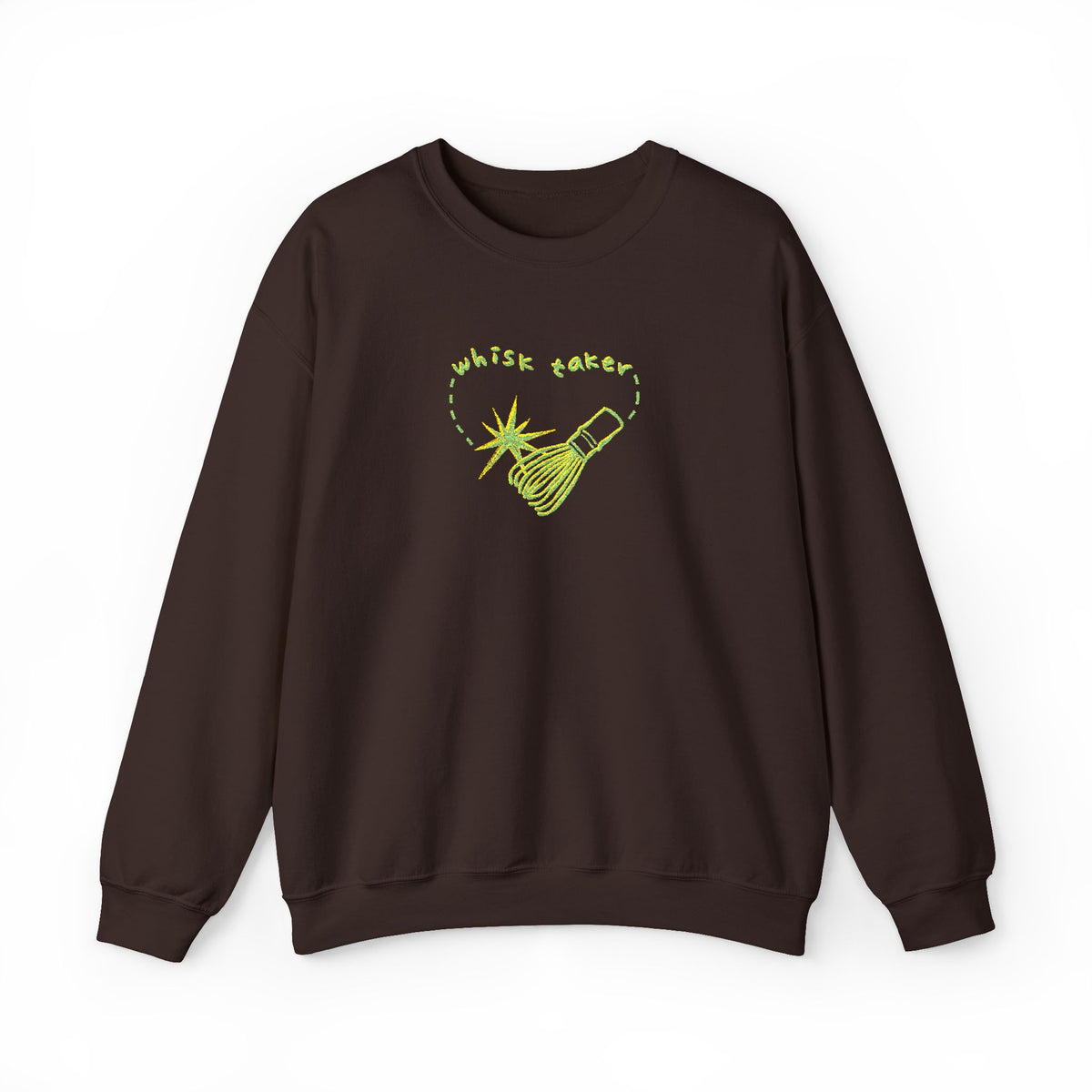 Yummy Tummy Whisk Taker Matcha Crewneck Sweatshirt — 14 Colors, S-5XL
