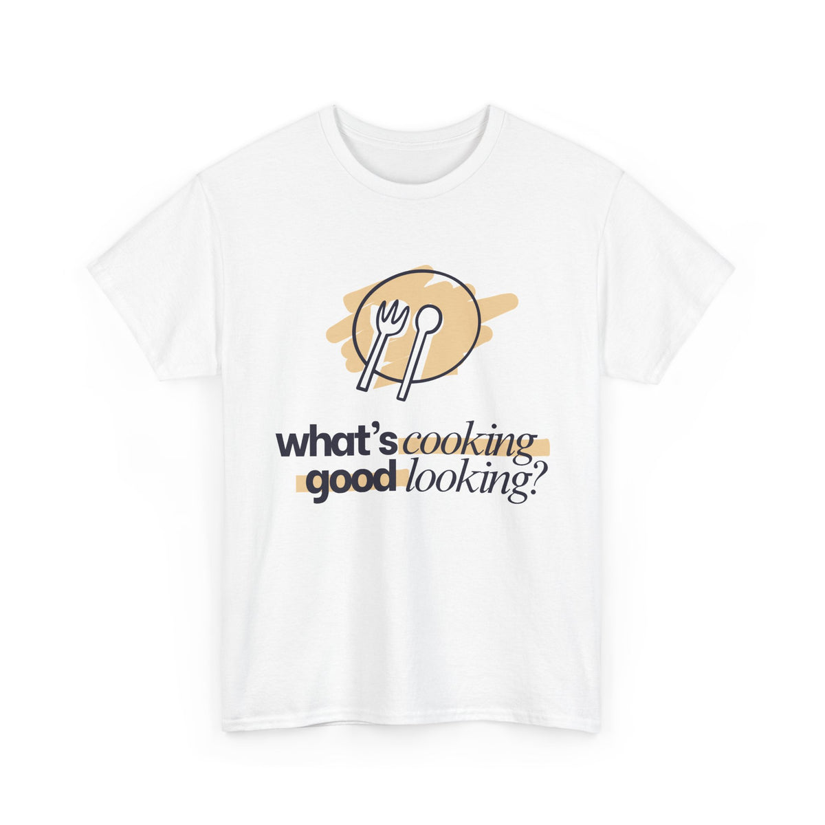 Yummy Tummy What's Cooking Graphic T-Shirt — 10 Colors, S-5XL