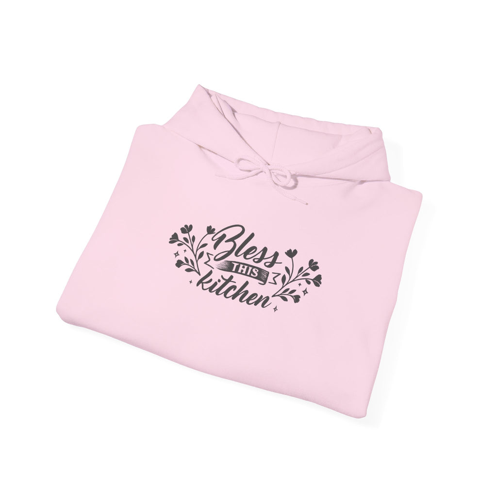 Bless This Kitchen Hoodie — Floral Home Cooking Sweatshirt