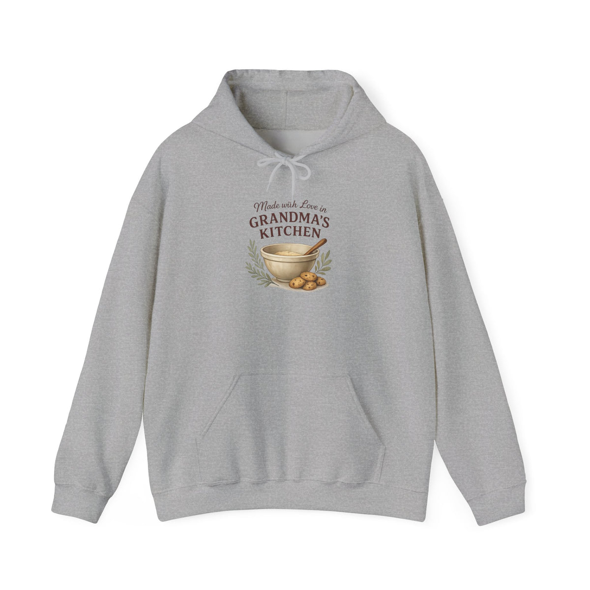 Grandma’s Kitchen Hoodie – "Made with Love in Grandma’s Kitchen" Cozy Sweatshirt