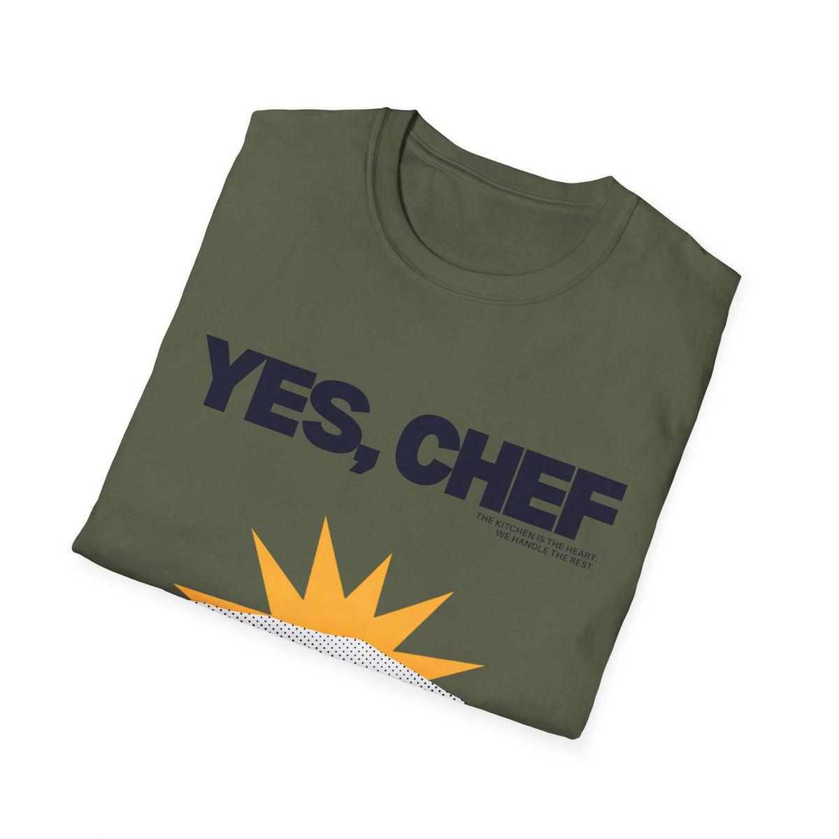 Yummy Tummy Yes Chef Graphic T-Shirt — Multi-color, S-XL