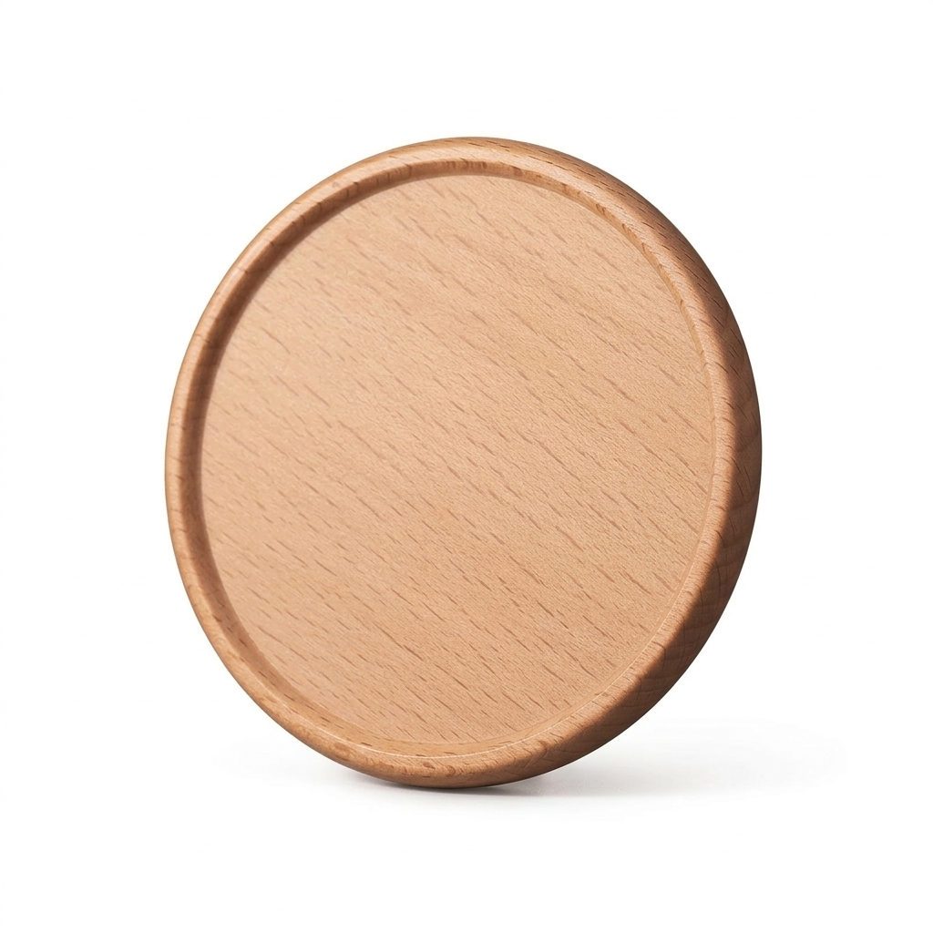 Wood Coaster – Heat Resistant Cup Mat Solid Walnut 8.8cm